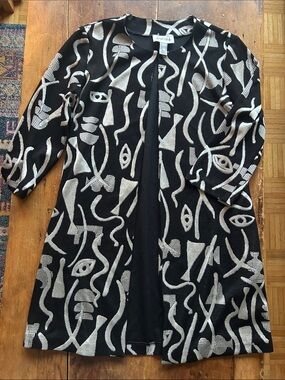 INCREDIBLE Vintage Joseph Ribkoff Abstract Print Jacket Cardigan